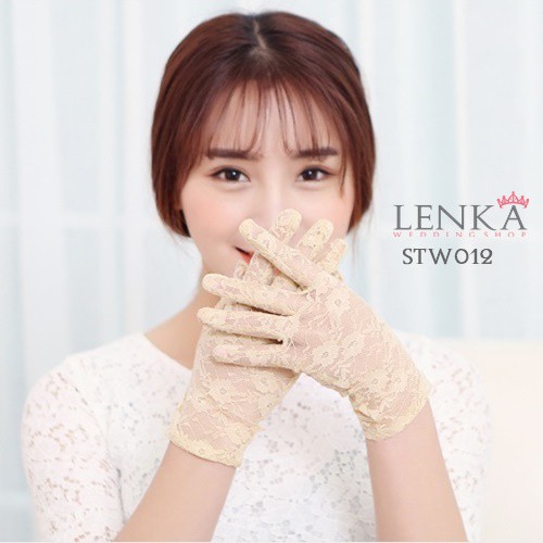 [BEST SELLER] WEDDING GLOVES AKSESORIS PENGANTIN PERNIKAHAN NUDE STW012