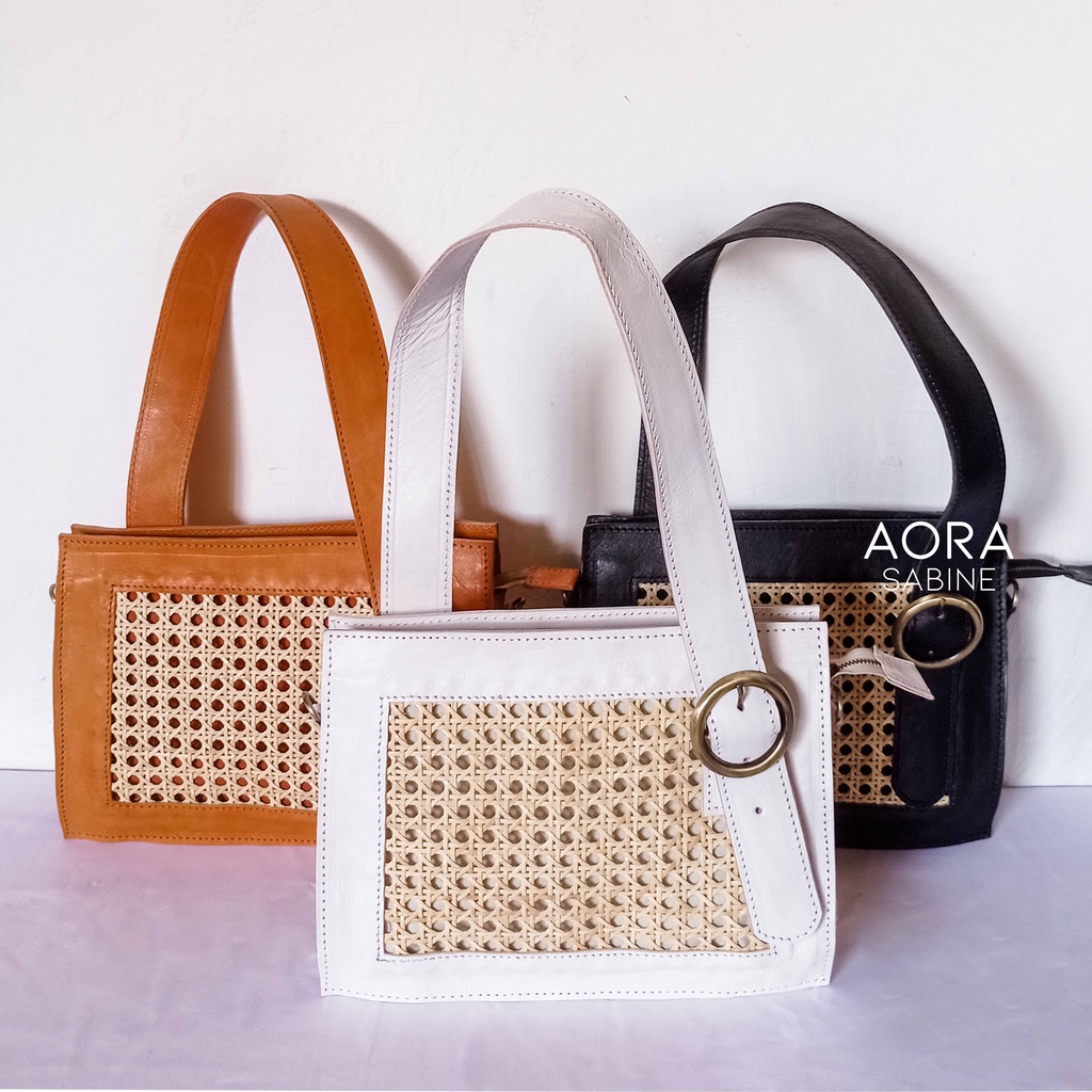 Tas Selempang Rotan, Rattan Bag, Tas Vintage, Rattan Leather, Leather Bag, Bali Bag, Tas Rotan Bali,