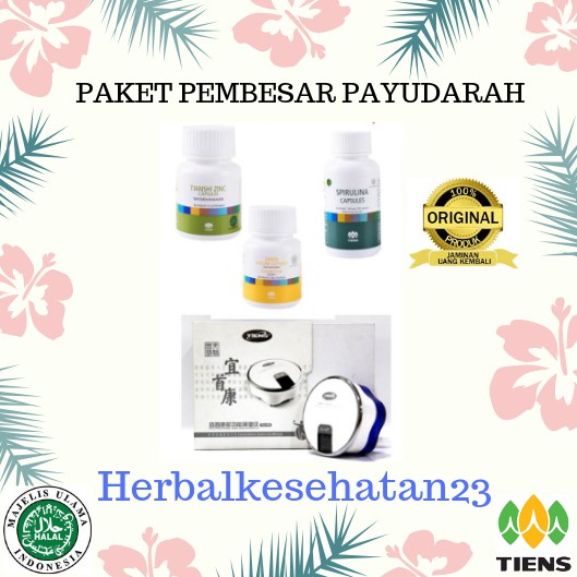 Tiens (Tianshi) PAKET PEMBESAR + PENGENCANG PAYUDARA GOLD | (MHCA + Zinc + Spirulina + Vitaline )