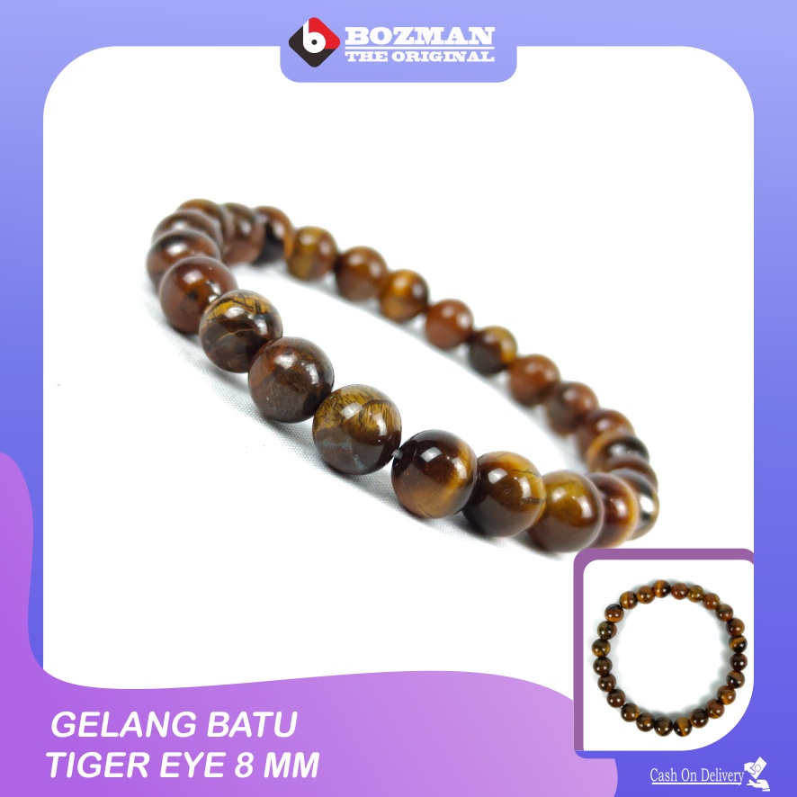 gelang batu natural tiger eye atau biduri sepah