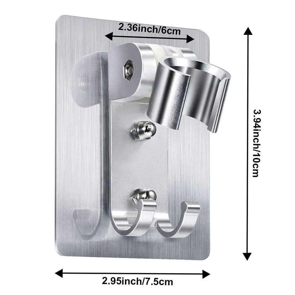 Populer Aluminium Shower Holder Nyaman Braket Dapur Showerhead Stand Punch Free