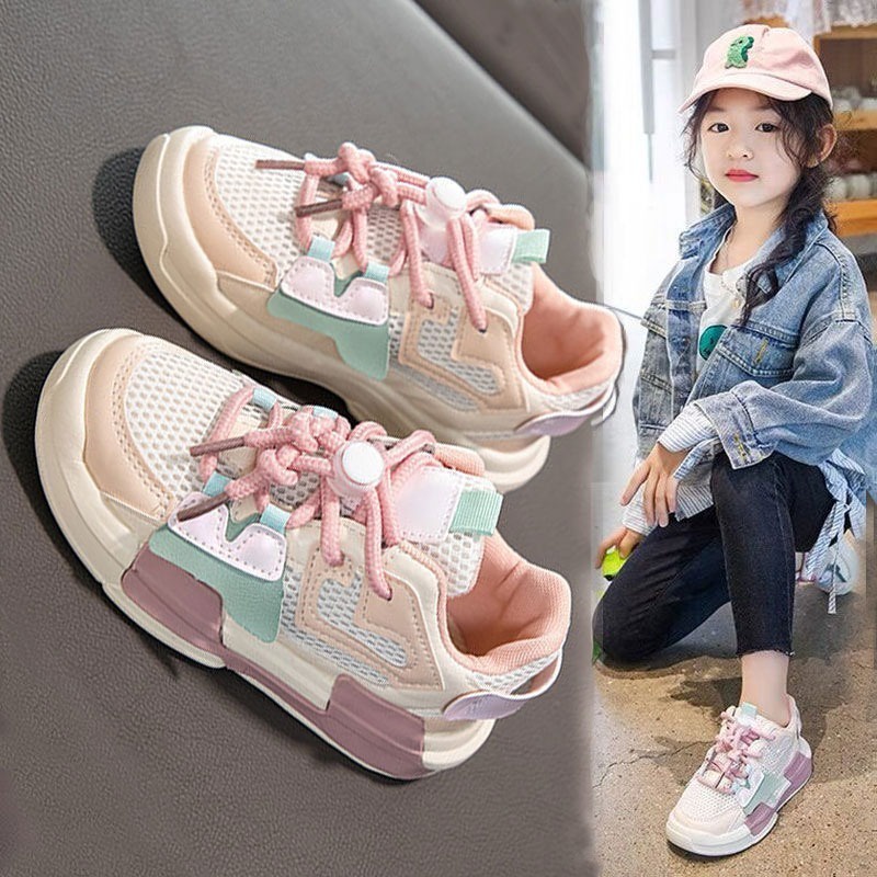 Sepatu Anak Sport Kasual Laki-Laki Perempuan 037 Running Shoes