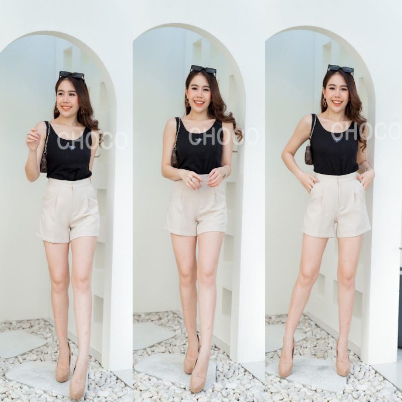 CELANA PENDEK HIGHWAIST VNA BY CHOCO ANN CODE SH08 IMPORT BANGKOK