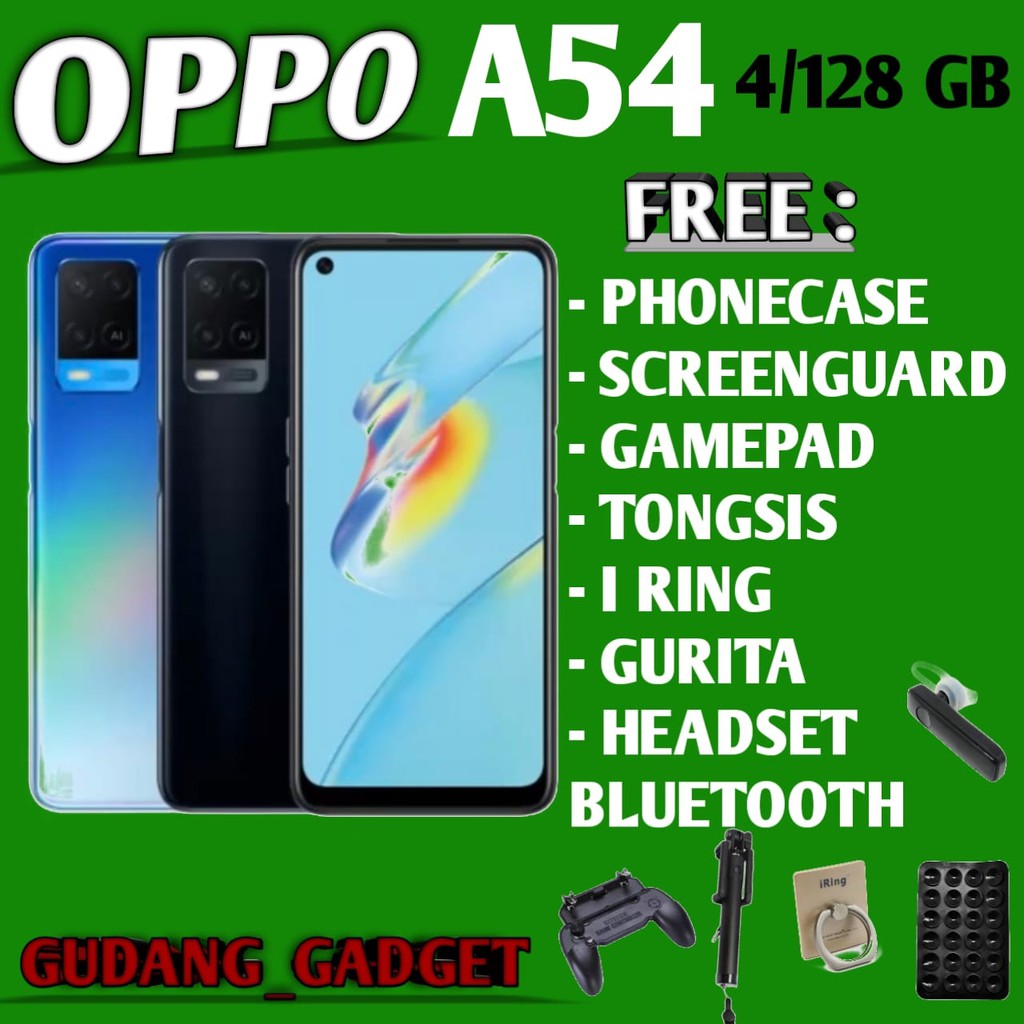 OPPO A54 2021 4/128 RAM 4GB ROM 128GB GARANSI RESMI OPPO