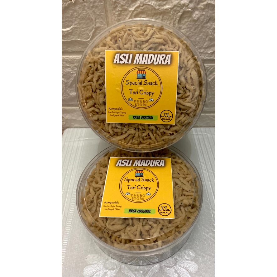 

PROMO ( ISI 2 TOPLES ) TERI CRISPY MADURA NON MSG