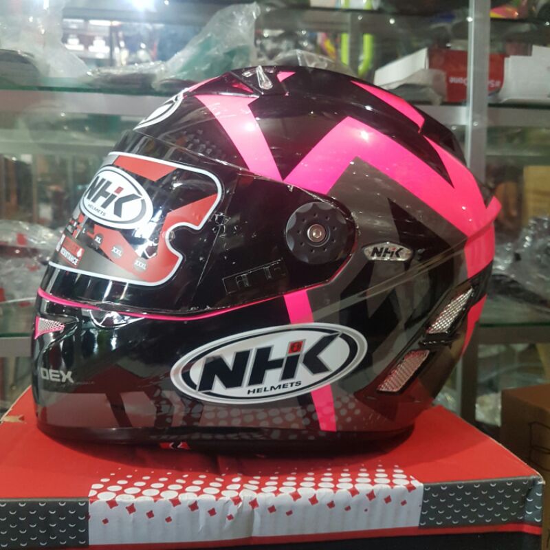 Nhk gp pro terminator tt racing skadron black pink fluo ddring murah