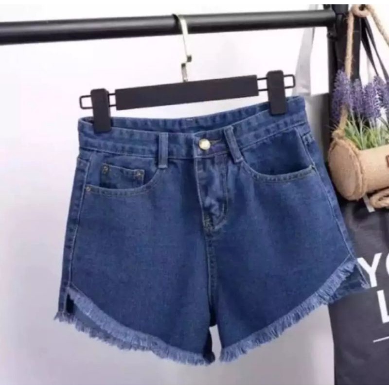 celana hotpants jeans wanita snow