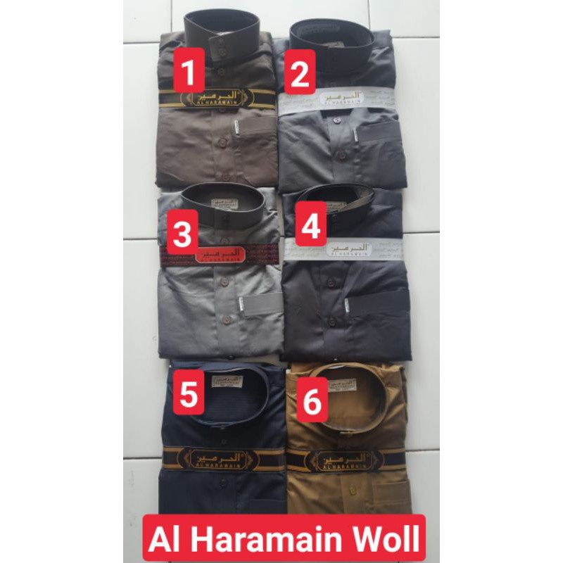 ( BISA COD ) JUBAH AL HARAMAIN WOLL IMPORT SAUDI BAHAN HALUS TEBAL DAN LEMBUT Gamis Haromain Woll