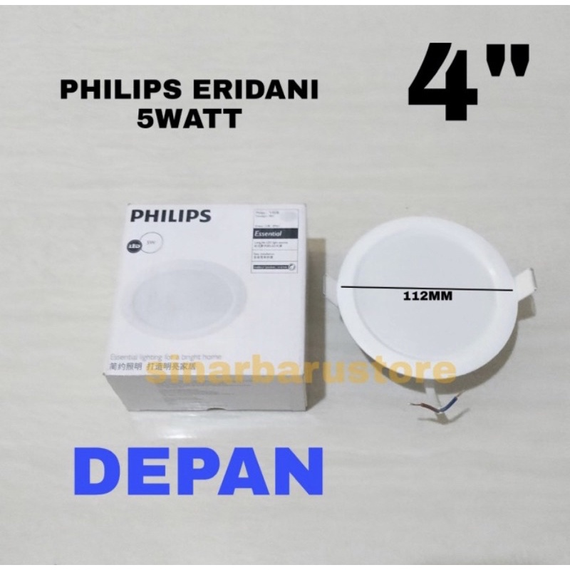 Lampu LED Downlight Eridani Philips 5 Watt Putih/CoolDaylight