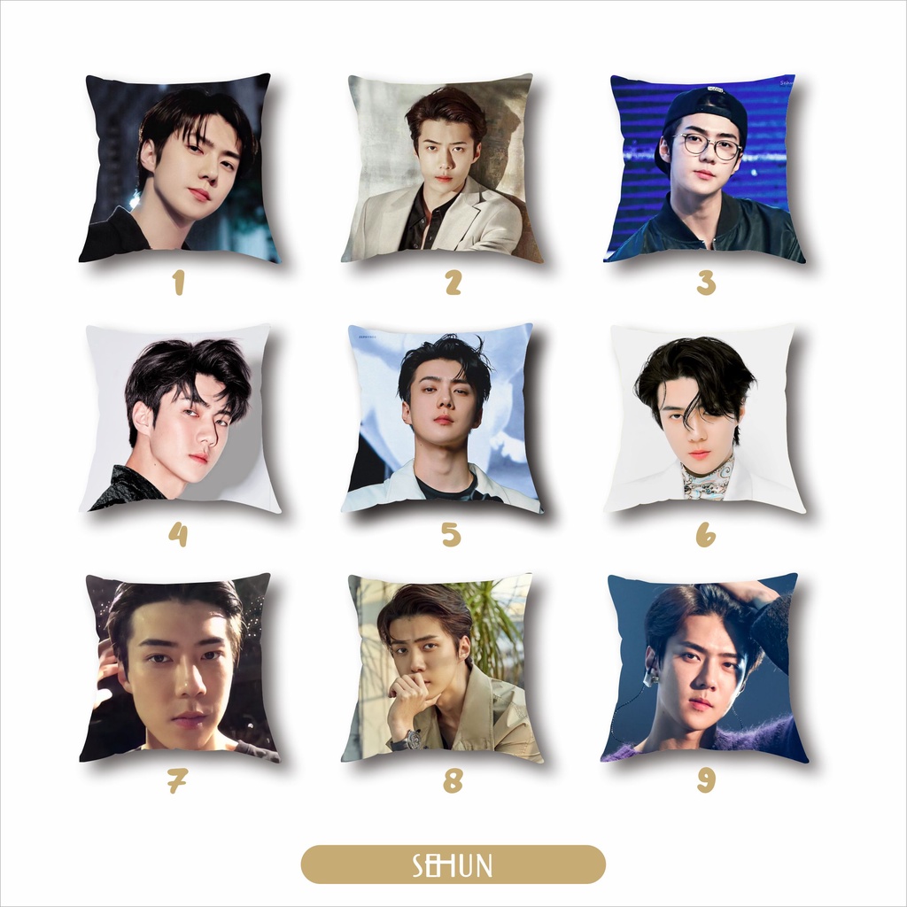 Bantal member EXO BAEKHYUN , CHANYEOL, SEHUN .D.O SUHO CUSTOM