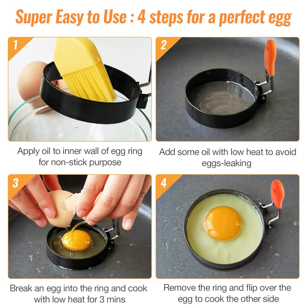 Cetakan Telur / Pencetak Telur / Egg Mold Peganggan Silicone