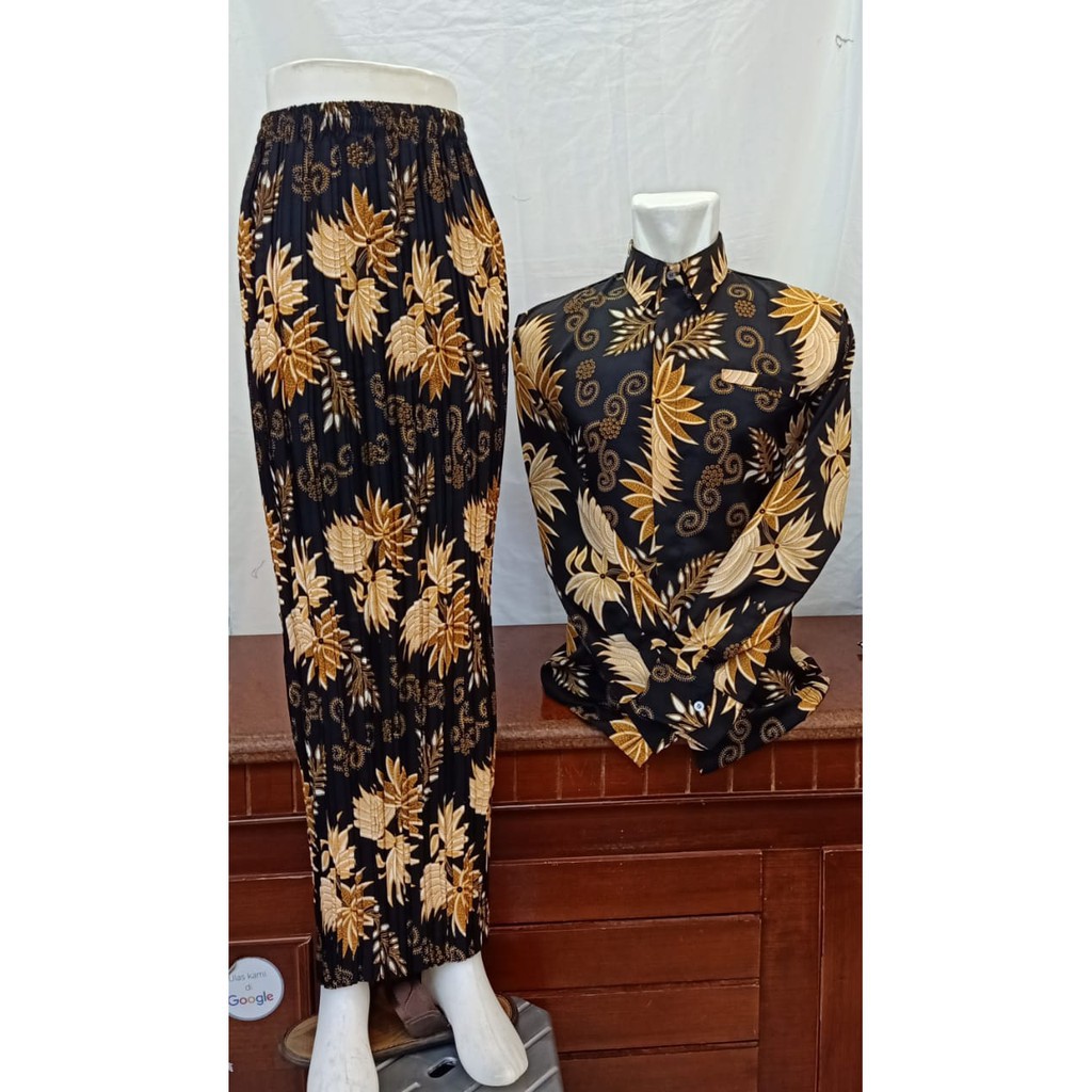 TERBARU SET BATIK COUPLE / SET KEMEJA ROK BATIK COUPLE / SET SARIMBIT BATIKJADI