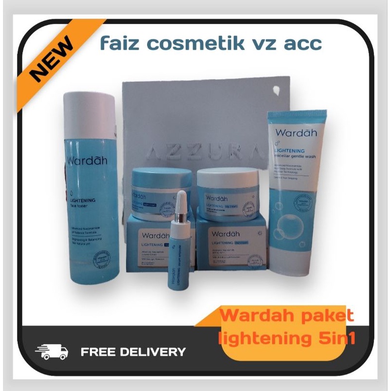 WARDAH PAKET LIGHTENING 5IN 1 SERI A(BISA COD)