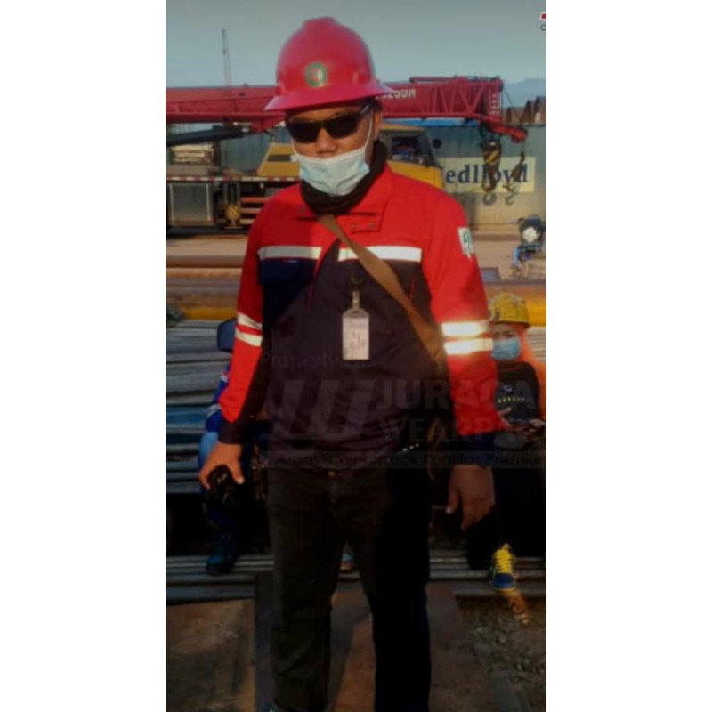 SERAGAM BAJU SAFETY SEMI JAKET RESLETING MERAH DONGKER