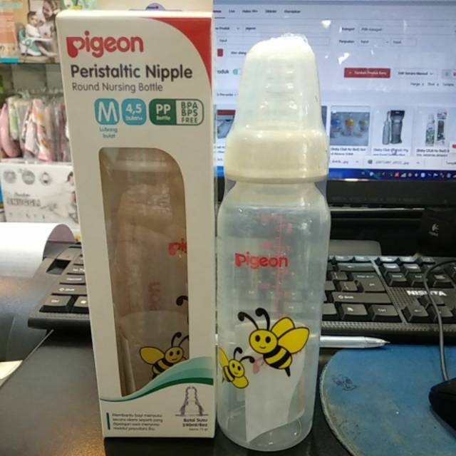 Botol PIGEON  PP RP 120ML / 240 ML / Motif