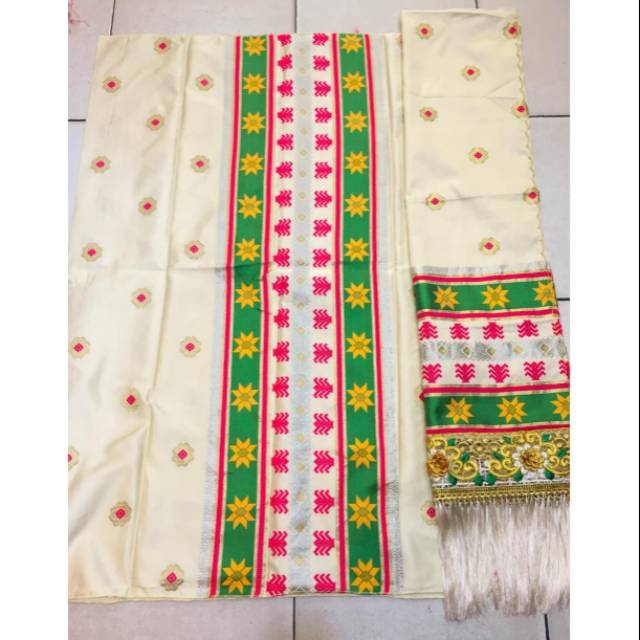 Songket mesin palembang cantik manis bordir