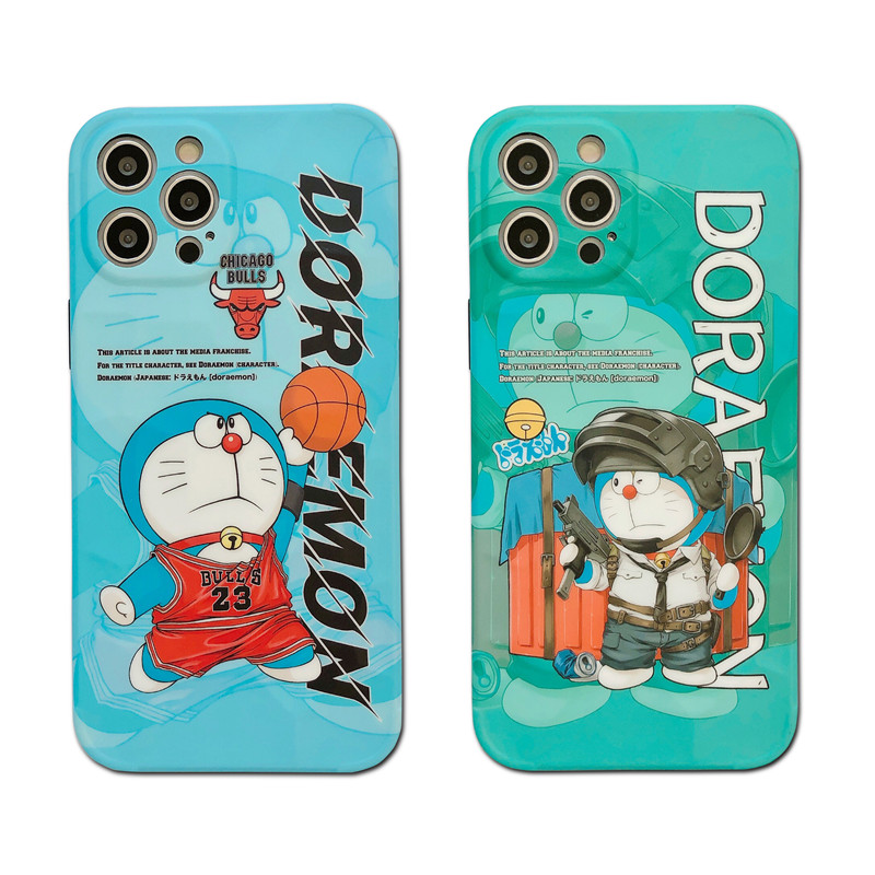 Soft Case Silikon Motif Doraemon Untuk Iphone 11 Pro Max Xs Max Xr 8 Plus 7 Plus 12 Pro Max