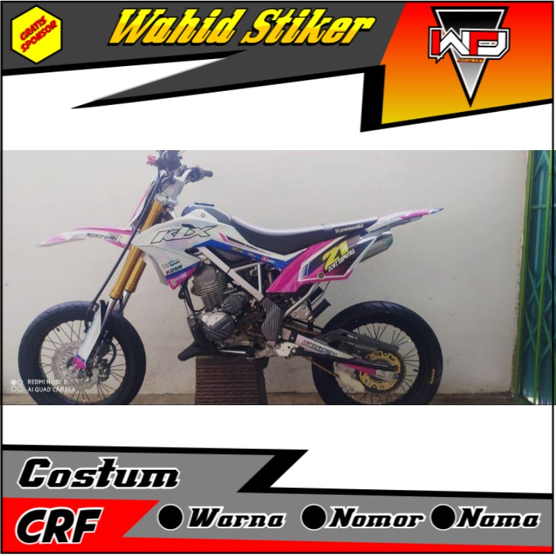 decal sticker full hologram klx bf bisa request desain