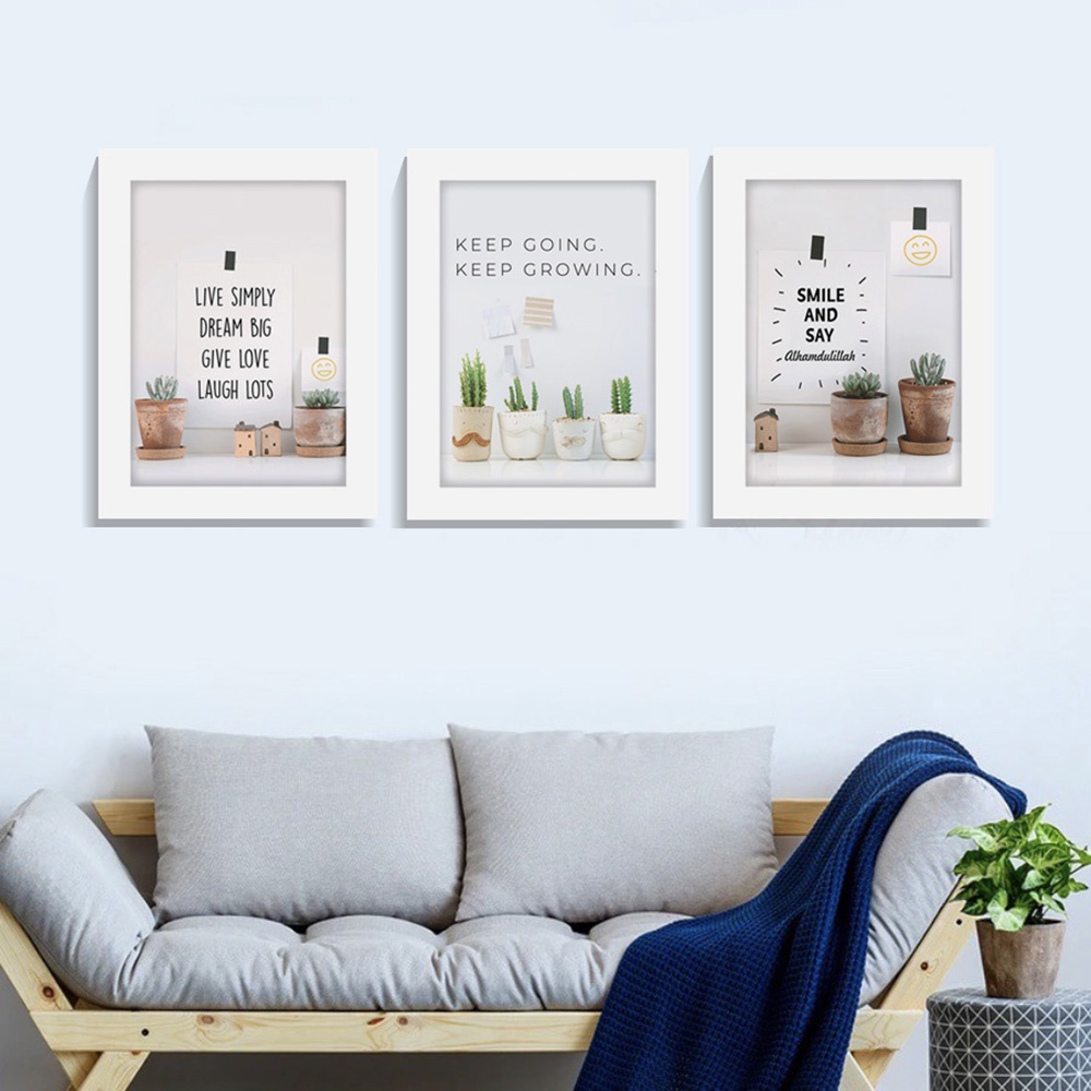 Pajangan Hiasan Dinding Aesthetic Set Cactus Wall Decor Dekorasi Ruangan Kamar Kafe Resto Minimalis Murah kaktus