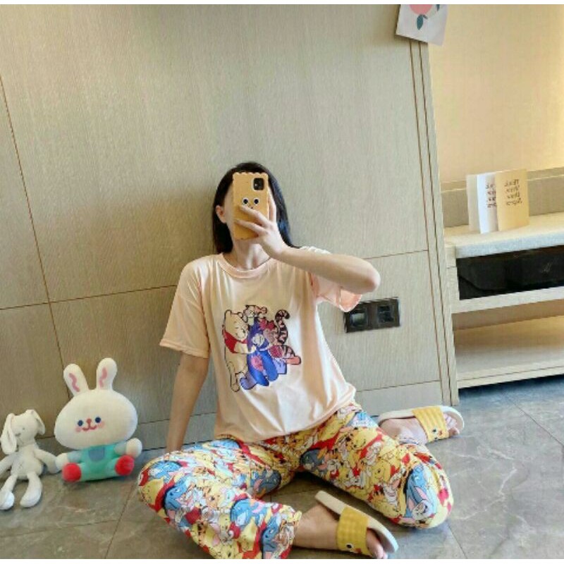 ONE SET PAJAMAS WINNIE THE POOH (WHITE))