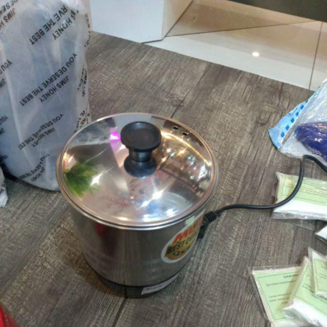 Teko Listrik Pemanas 11cm 12cm Teco Eskan Stenlis Mug Elektrik Electric Heating Cup Hyperlite 220v