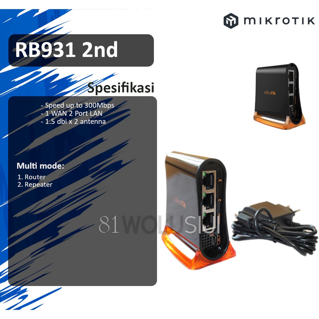 Mikrotik Mini Router Wireless RB 931-2nD (hAP-Mini)