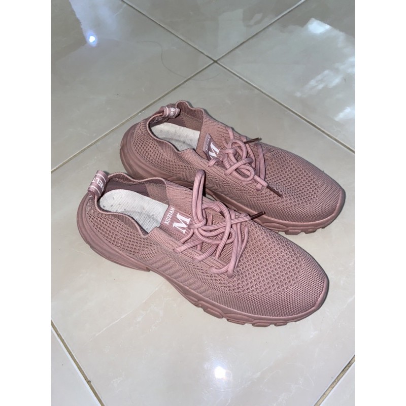 Sepatu Korea (Full Pink)-40