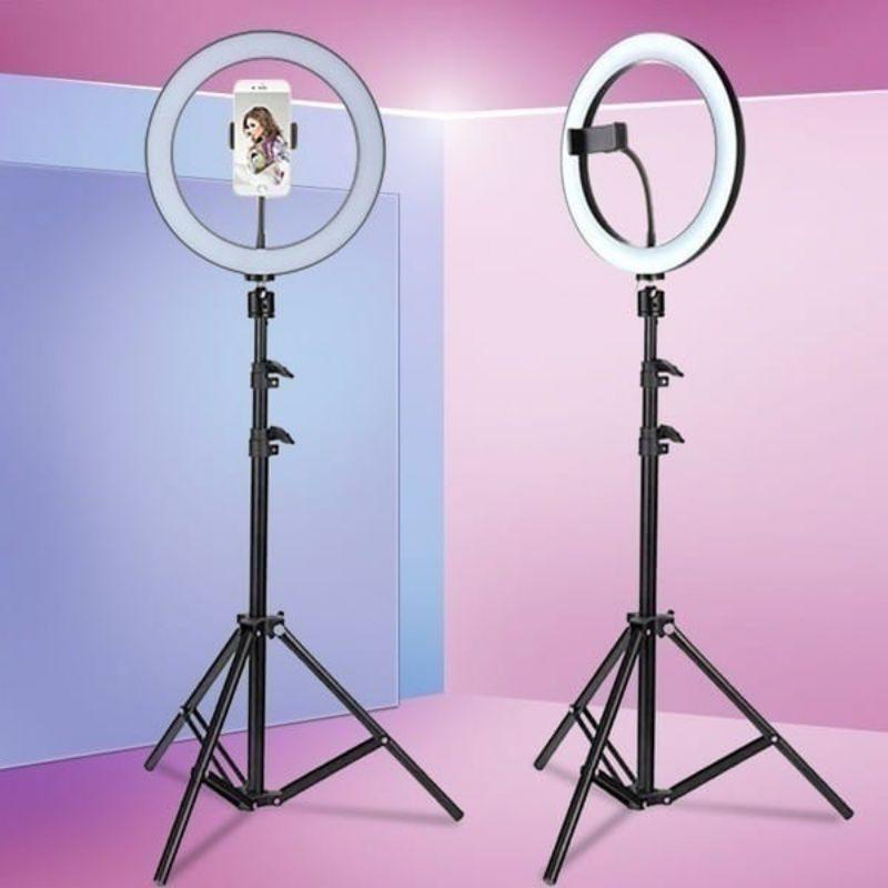 ANG TRIPOD 2,1 METER / 210 CM RINGLIGHT 26CM 33CM FOR MAKE UP VLOG / LAMPU RINGLIGHT LIVESTREAMING