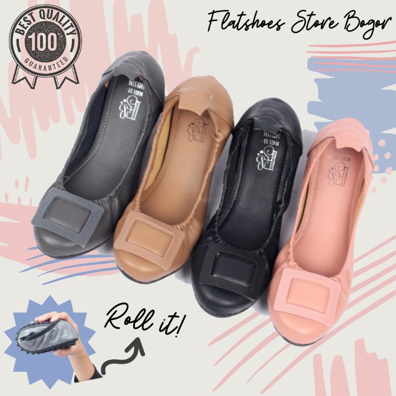 Fsb - KARA Sepatu Flat Shoes Wanita Model Lipat