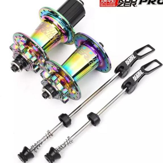 Koozer XM490 PRO Hub Freehub 32 Hole Disc Brake Quick Release Hub Freehub Koozer Rainbow