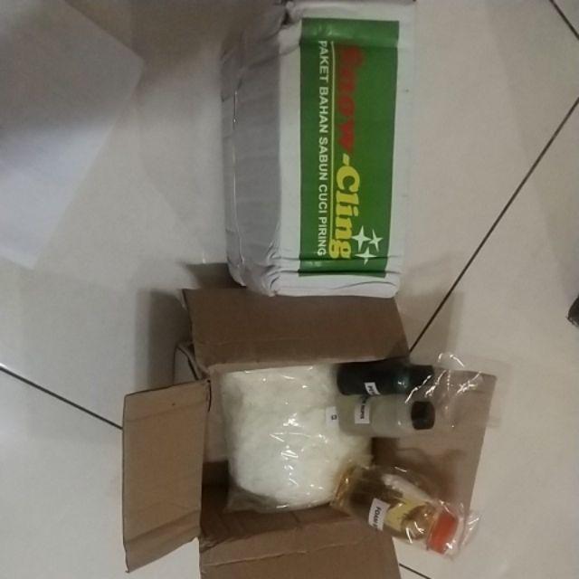 Paket Bahan Bibit Sabun Cuci Piring - Snowcling Formula Baru Extra Busa - Cuci Piring Gelas Perabot