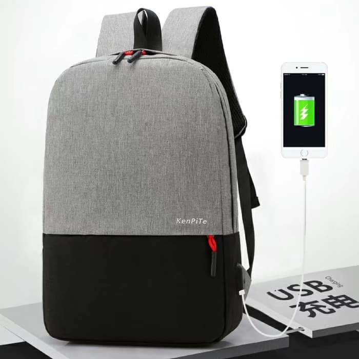 Tas Ransel Laptop / Tas Backpack / Tas Punggung USB Port Charger YTR01