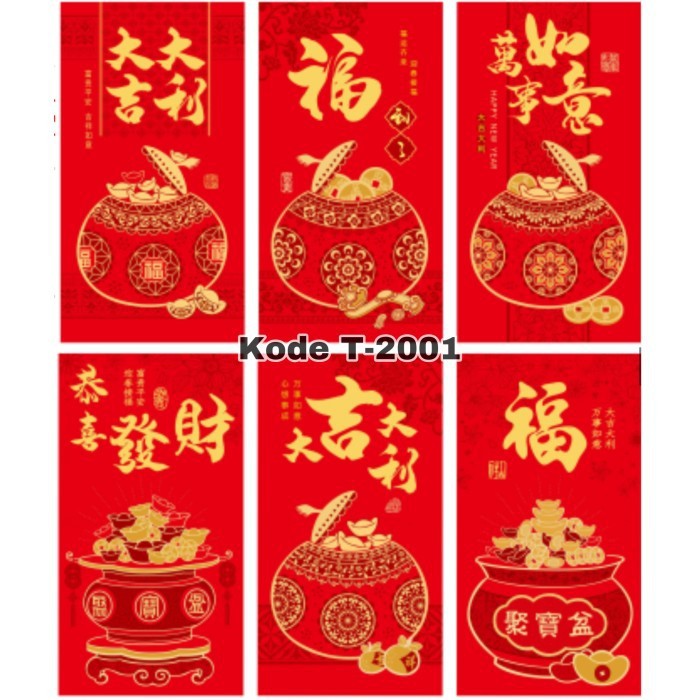 

Angpao Panjang Imlek Fu Sincia 2021 Kerbau Sapi kode T-20 Murah Terlaris