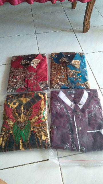Kemeja Batik Semi Sutra Silky Berfuring Premium Fashion Pria Songket Halus Jatuh Terlaris Di  Shopee