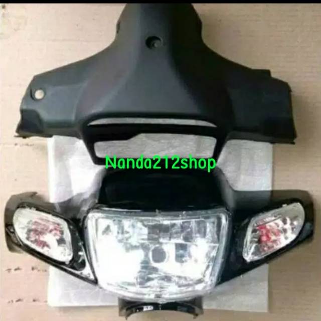 Batok lampu depan AB set vega r lama hitam