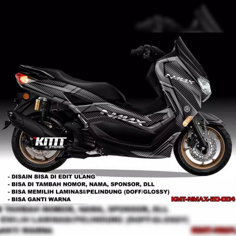 Stiker Decal New Nmax grafis Carbon