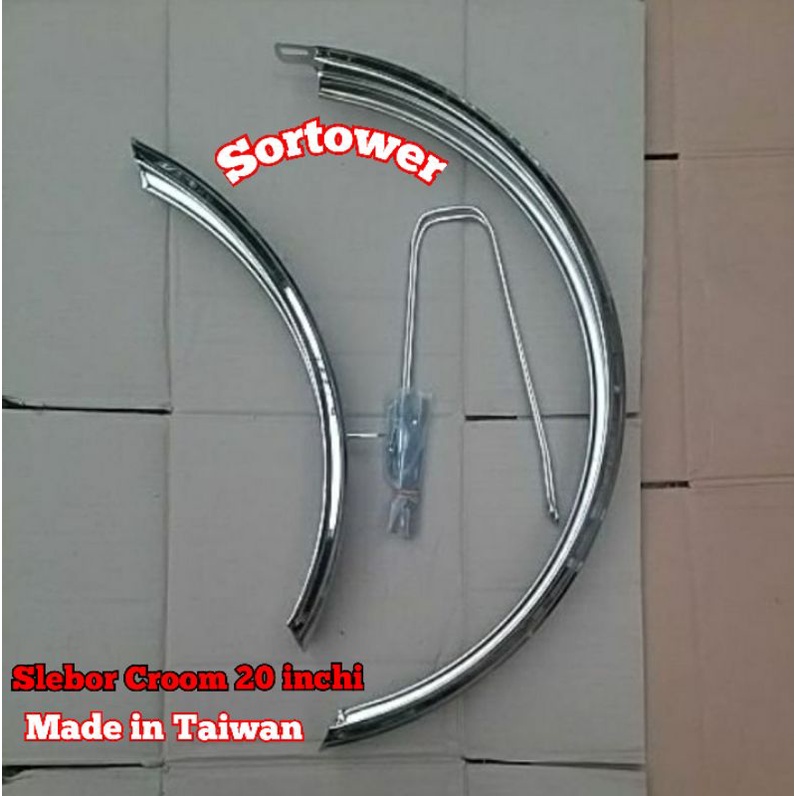 Spakbor/Fender/Slebor/Mudguard  Sepeda lipat size 20 inchi made in Taiwan