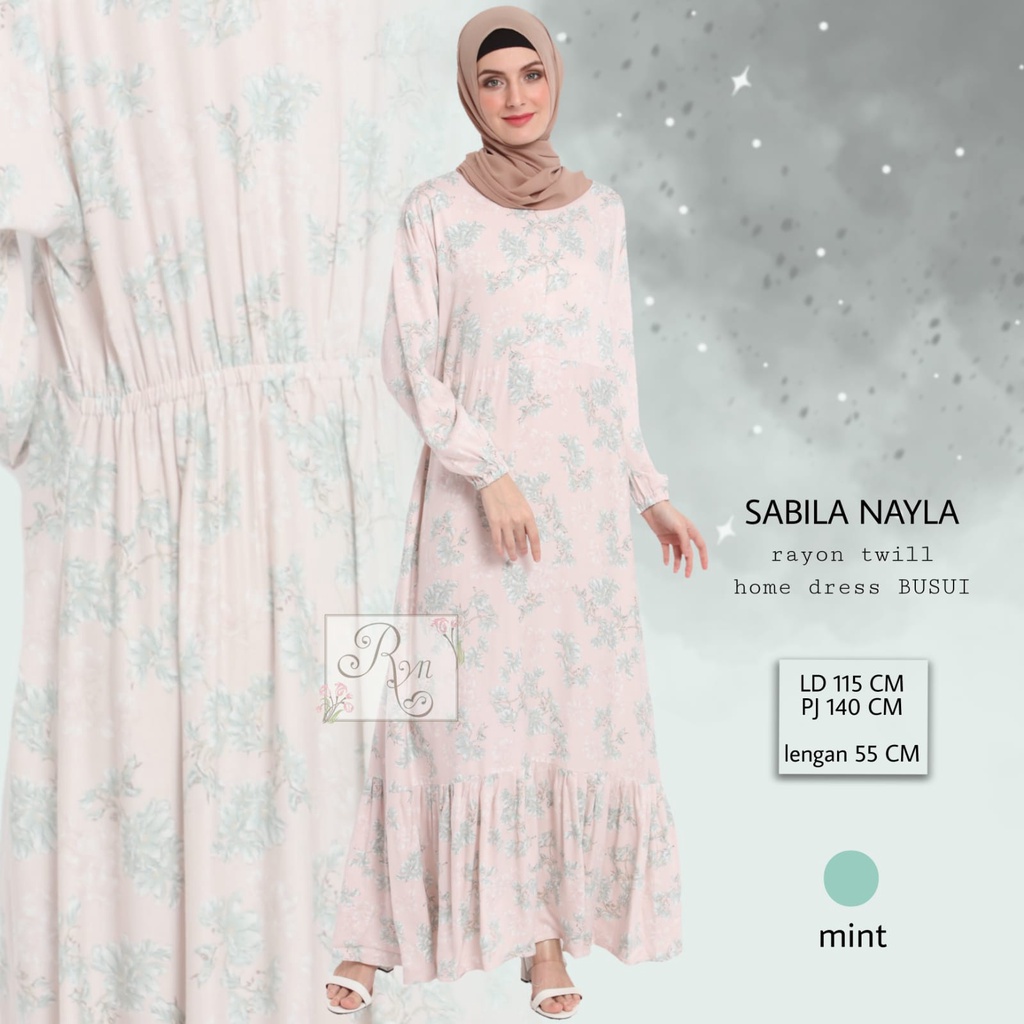 𝐑𝐲𝐧 𝐑𝐚𝐲𝐲𝐚𝐧 𝐎𝐟𝐟𝐢𝐜𝐢𝐚𝐥 | Sabila Nayla | Daster Homedress Home Dress Super Cute Rayon Twill Busui Jumbo 