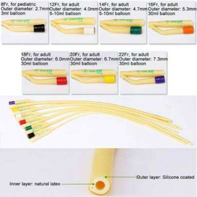 Foley catheter 2way fr12