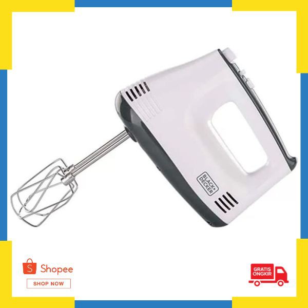 Grosir Black & Decker Hand Mixer M350-B1 - Putih Elegan