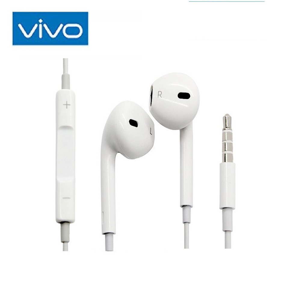 Handsfree Vivo Original Non Pack - Earphone Headset Jack 3.5mm