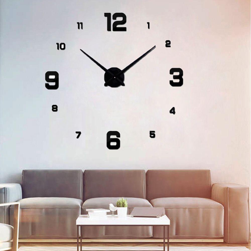 Populer Jam Dinding Desain Modern Ruang Tamu Rumah Dekorasi Akrilik Quartz Horloge