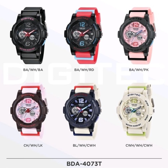 JAM TANGAN WANITA - ANAK DIGITEC ORIGINAL DUALTIME SERIES