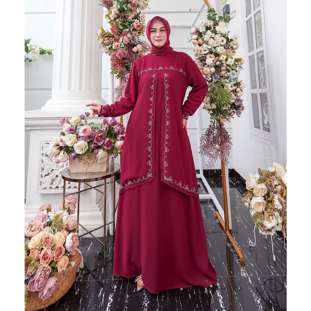 HOPYLOVY - Maxi Dress Gamis Wanita Terbaru Aludra