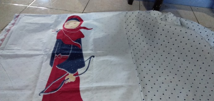 Kain Batik Solo Karakter Motif Pemanah Hijaber