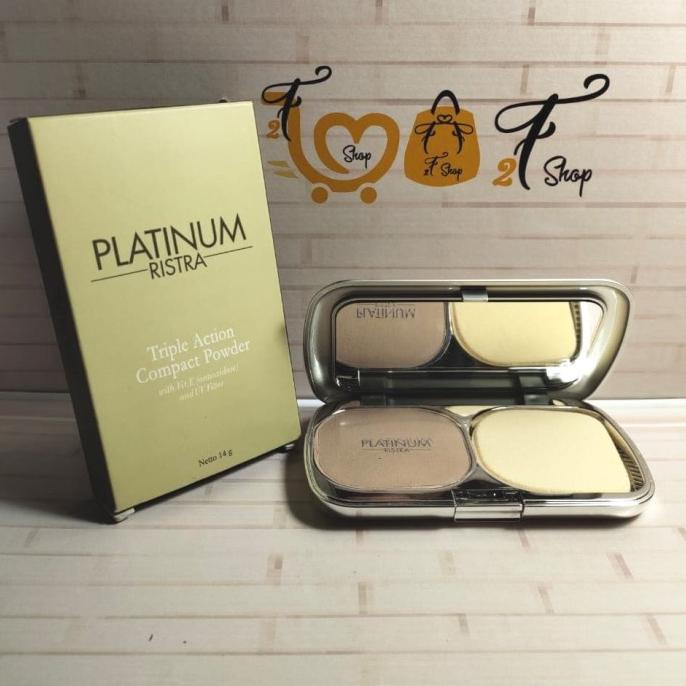Ristra Platinum Triple Action Compact Powder Bedak - 3. Natural H.B.