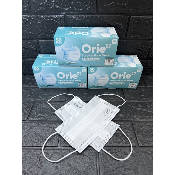 Masker Earloop Orie+ Masker Medis 3ply isi 50pcs