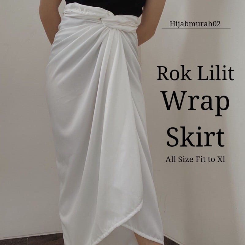 Rok lilit polos wrap skirt / Rok lilit polos instan / Wrap skirt polos / Wrap skirt / Rok lilit polos / Rok instan /