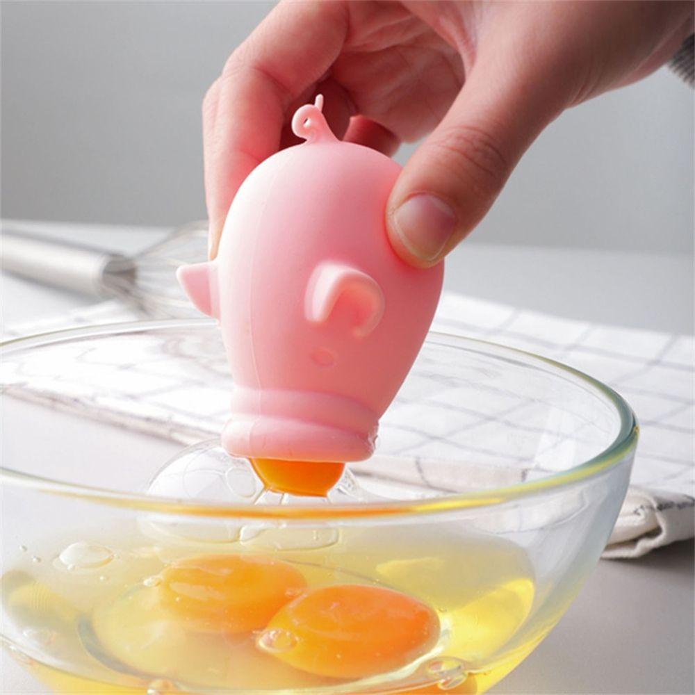 TOP Egg White Separator Cooking Creative Cooking Supplies Pig Frog Kitchen Gadget Saringan Telur Alat Pemisah Telur Ayam