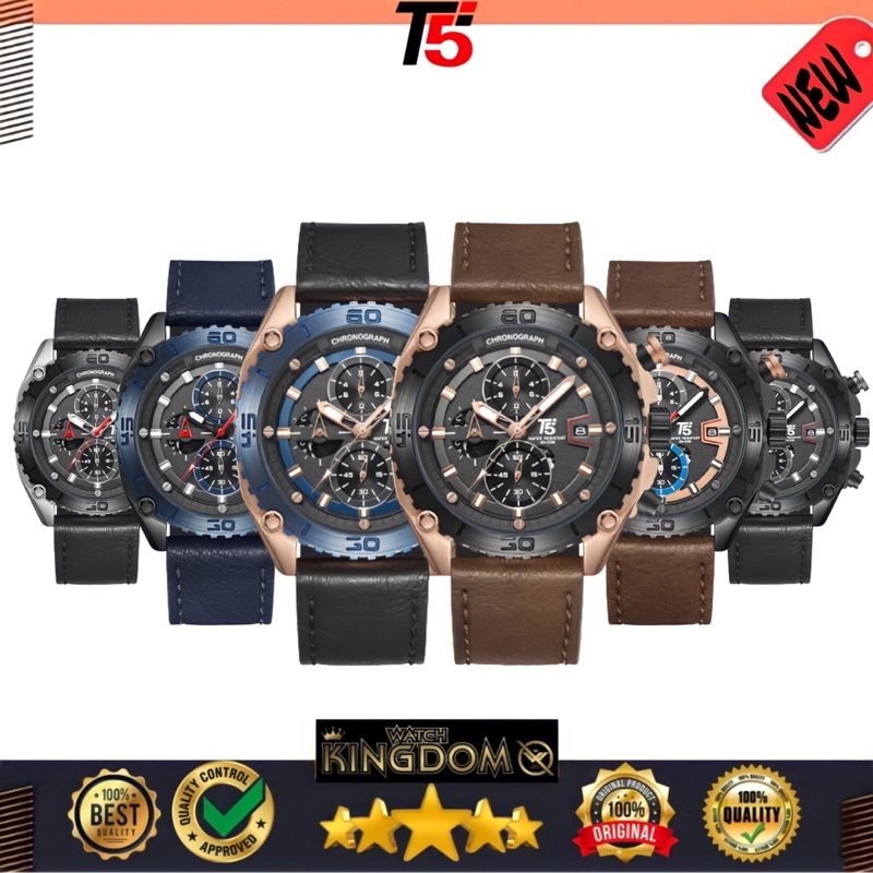 jamtangan pria T5 H 3879G / 3879 original free box dan paper bag